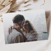 Horizontaal script met verticale vlag Foto Save The Date