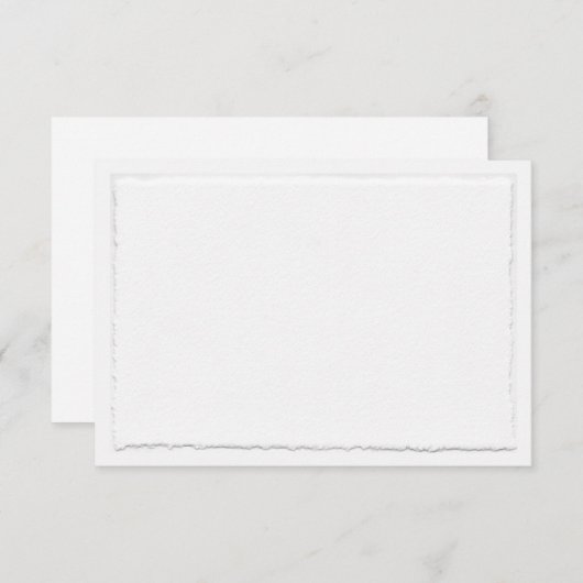 Horizontaal snijpunt voor handbediende romp RSVP kaartje (Voorkant / Achterkant)