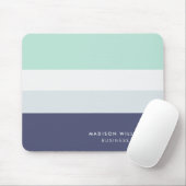 Horizontaal Stripe Monogram van Custome Colorblock Muismat (Met muis)