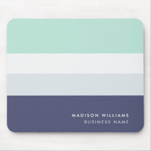 Horizontaal Stripe Monogram van Custome Colorblock Muismat