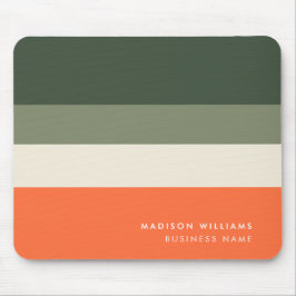 Horizontaal Stripe Monogram van Custome Colorblock Muismat