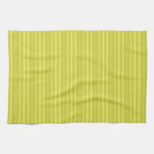 Horizontaal Stripes Chartreuse Yellow Pattern Theedoek (Horizontaal)
