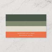 Horizontaal stripesjabloon voor koepelkoek visitekaartje (Voorkant)