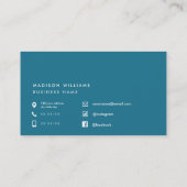 Horizontaal stripesjabloon voor koepelkoek visitekaartje (Achterkant)