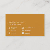 Horizontaal stripesjabloon voor koepelkoek visitekaartje (Achterkant)