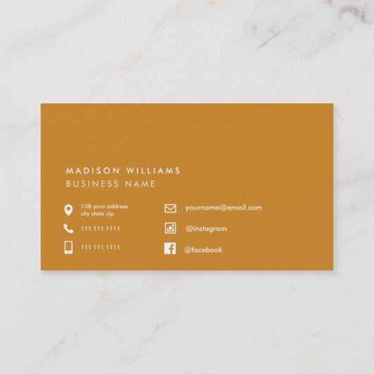 Horizontaal stripesjabloon voor koepelkoek visitekaartje (Achterkant)