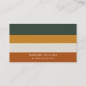 Horizontaal stripesjabloon voor koepelkoek visitekaartje (Voorkant)