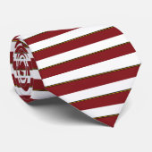 Horizontaal Stropdas met rode vogel (Opgerold)