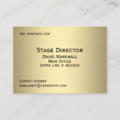 Horizontaal theater visitekaartje (Achterkant)