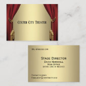 Horizontaal theater visitekaartje (Voorkant / Achterkant)