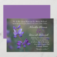 horizontaal veld Lupine-uitnodiging