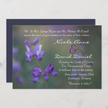 horizontaal veld van de Lupine-uitnodiging