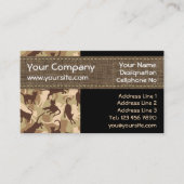 Horizontaal Visitekaartje van de woestijnCamouflag (Voorkant)