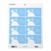 Horizontaal Vrijgezellenfeest voor bruiloft Gown B Etiket (Full Sheet)