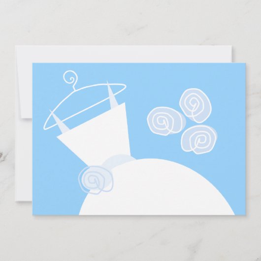 Horizontaal vrijgezellenfeest voor bruiloft Gown B Kaart (Voorkant)