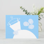 Horizontaal vrijgezellenfeest voor bruiloft Gown B Kaart (Staand voorkant)