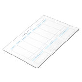 Horizontaal weekabonnement Maandag Maandag Notitie Notitieblok (Schuin)