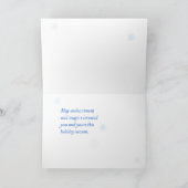 Horizontaal wenskaart feestdagen kaart (Binnen)