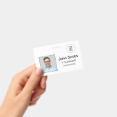 Horizontaal wit ID-badge Badge (Handheld)