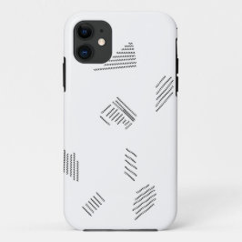 Horizontaal, zilveren krijt Case-Mate iPhone case