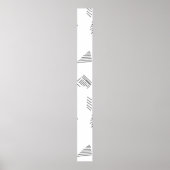 Horizontaal, zilverkleurige scheurteken poster (Voorkant)