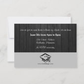 Horizontaal zwart hout Foto 3x5 Afstudeerder Aanko Kaart (Achterkant)