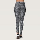 Horizontaal zwart-wit leggings (Achterkant)