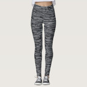 Horizontaal zwart-wit leggings (Voorkant)