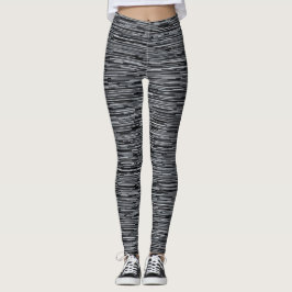 Horizontaal zwart-wit leggings