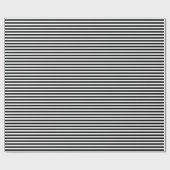 Horizontaal zwart-wit streeppatroon cadeaupapier (Vlak)