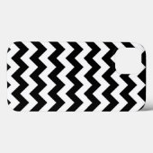 Horizontaal zwart-wit zigzag Case-Mate iPhone case (Achterkant (horizontaal))
