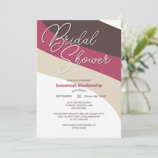 Horizontaalstreams voor chocolade-crème kaart (Staand voorkant)