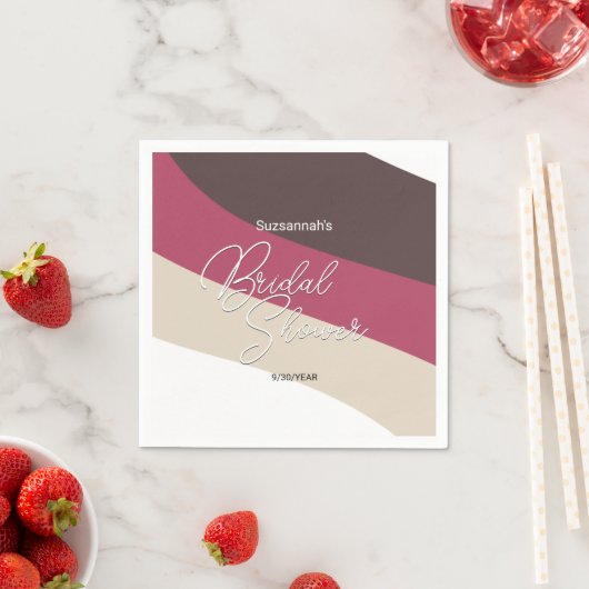 Horizontaalstreams voor chocolade-crème servet (Insitu)