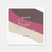 Horizontaalstreams voor chocolade-crème servet (Voorkant)