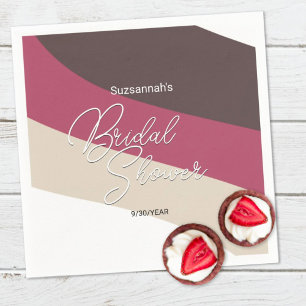 Horizontaalstreams voor chocolade-crème servet