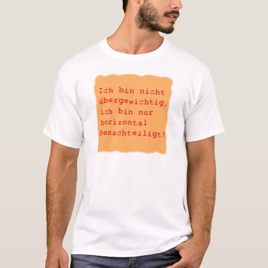 horizontal benachteiligt t-shirt (Voorkant)