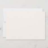 Horizontal Cream Wedding Details Kaart (Achterkant)