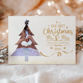 Horizontal First Christmas Tree Photo Feestdagenkaart