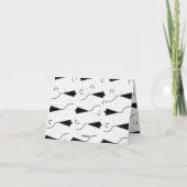 Horizontal, Quill Grey Folded Thank You Card Bedankkaart (Achterkant)