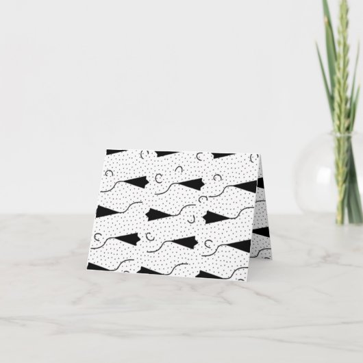 Horizontal, Quill Grey Folded Thank You Card Bedankkaart (Voorkant)