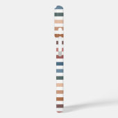 Horizontal Terracotta and Teal Stripes Case-Mate iPhone Case (Achterkant / Links)
