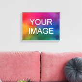 Horizontal Upload Your Photo Picture Image Logo Canvas Afdruk (Insitu (Woonkamer))