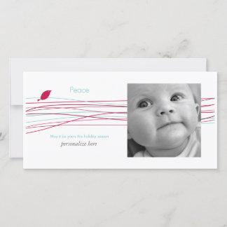 Horizontale 1 fotokaart feestdagenkaart