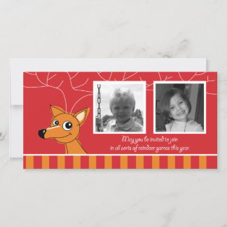 Horizontale 2 fotokaart feestdagenkaart