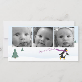 Horizontale 3 fotokaart feestdagenkaart