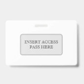 Horizontale aangepaste ID-badge Badge (Achterkant)