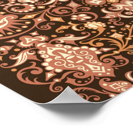 Horizontale abstracte achtergrond in digitale kuns poster (Hoek)