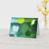 Horizontale Abstracte Groet Kaart (Gele Bloem)