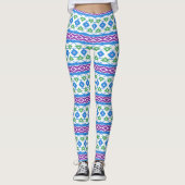 Horizontale afgedrukte ontwerp leggings (Voorkant)