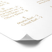 Horizontale alfabetische hyperlinks met modern Gol Poster (Hoek)